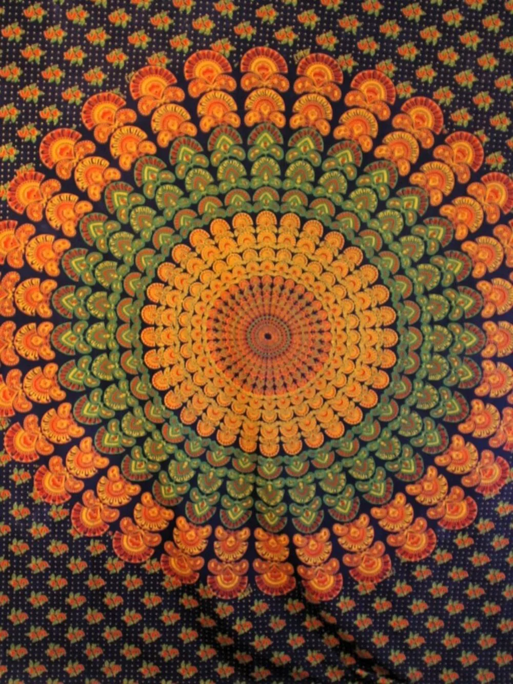 Ethnic Imports 100% Cotton Mandala Tapestry Boho Wall Decor 55 X 78 Inches